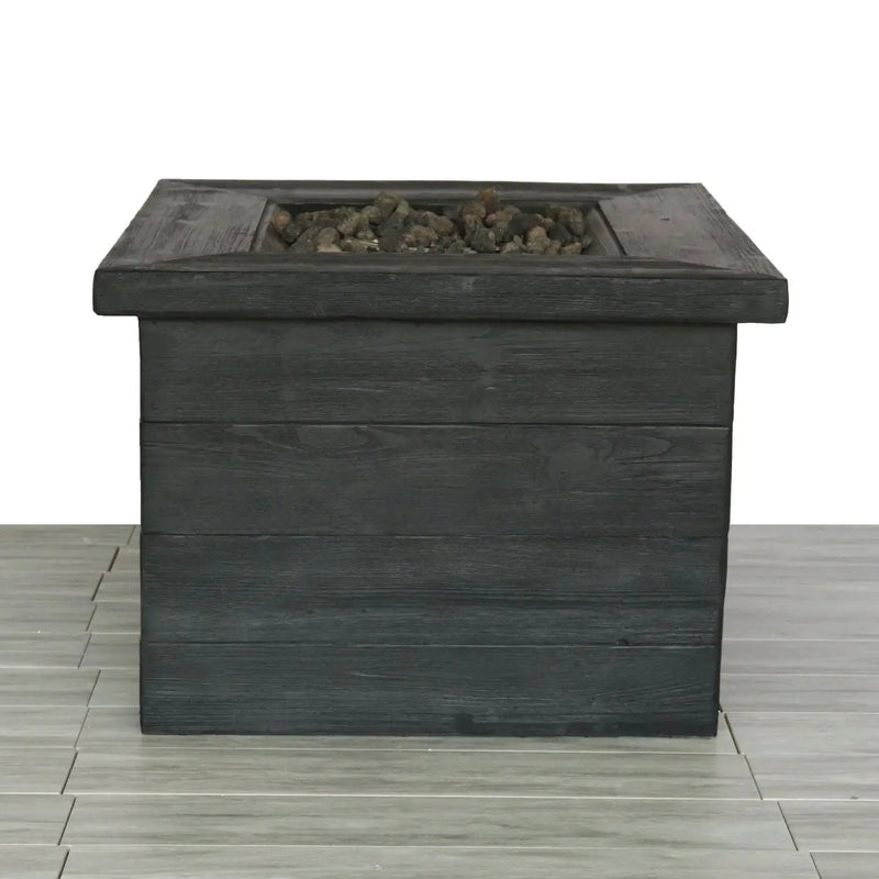 Fiber Reinforced Propane / Natural Gas Fire Pit Table - Charcoal by Unique Piece Furniture