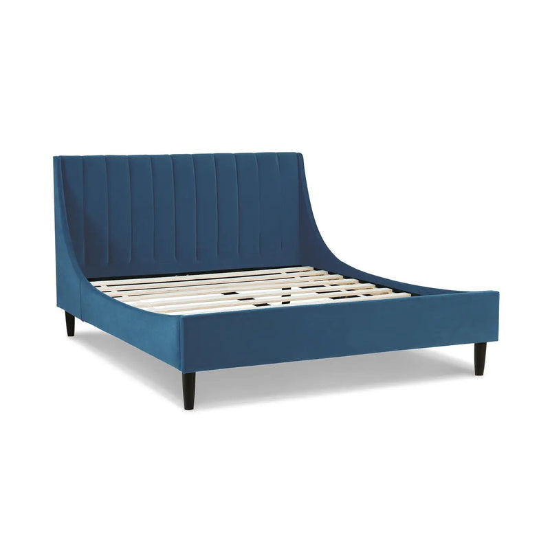 Aspen - Vertical Tufted Modern Headboard Platform Bed Set by HouseOfZazla
