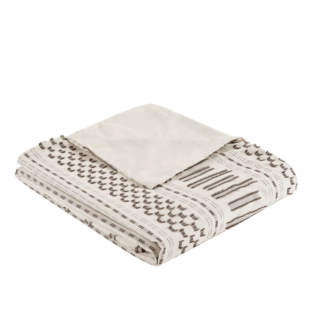 Full/Queen Cotton Jacquard Duvet Cover Mini Set by HouseOfZazla