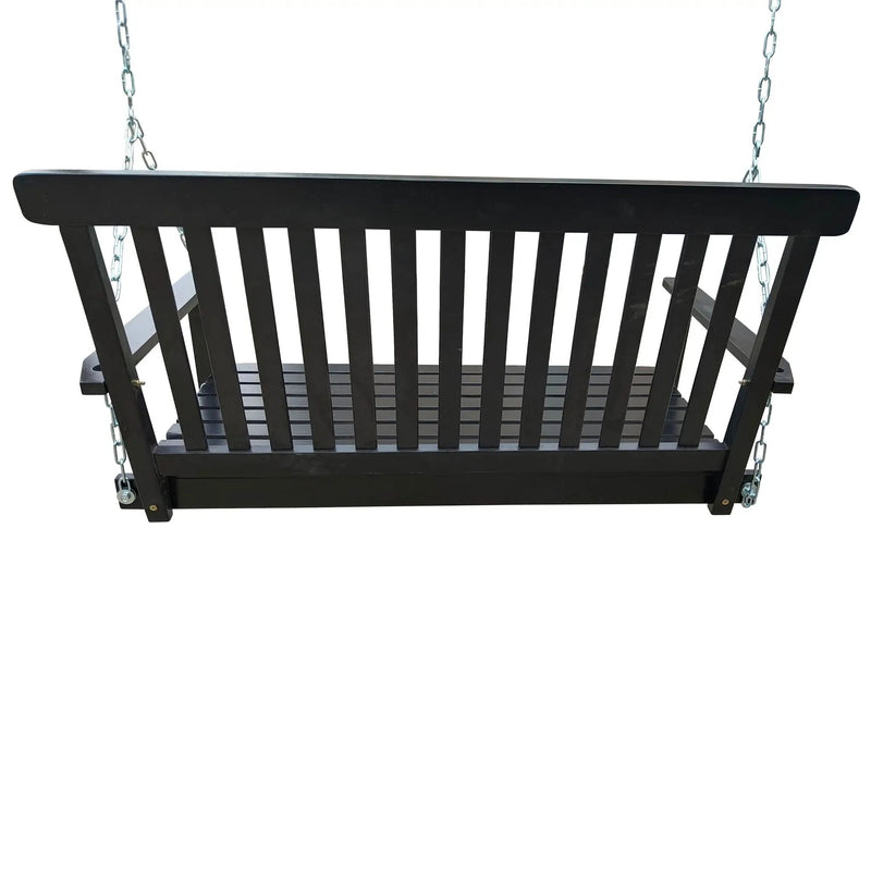 Front Porch Swing With Armrests For Outdoor Patio, Garden Yard, Backyard Or Sunroom by HouseOfZazla
