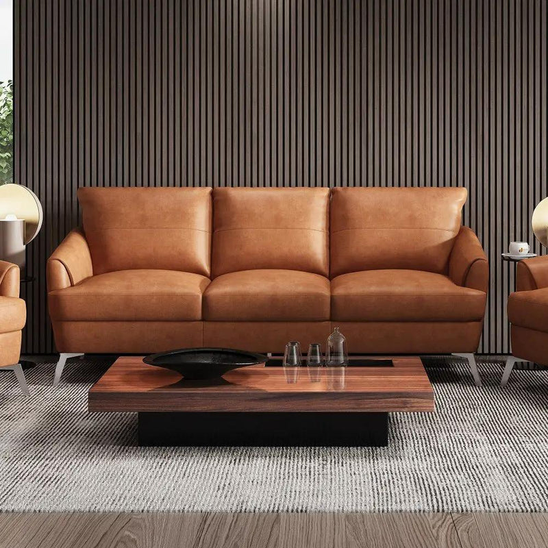 Safi - Sofa - Cappuccino Leather by Unique Piece Furniture