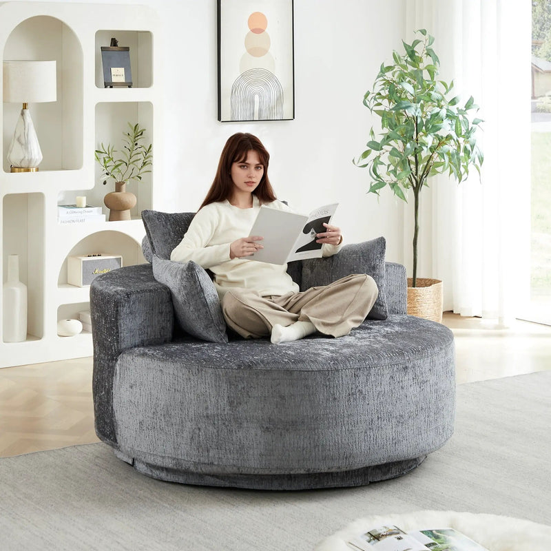 Swivel Chair With Rotating Base For Living Room by HouseOfZazla