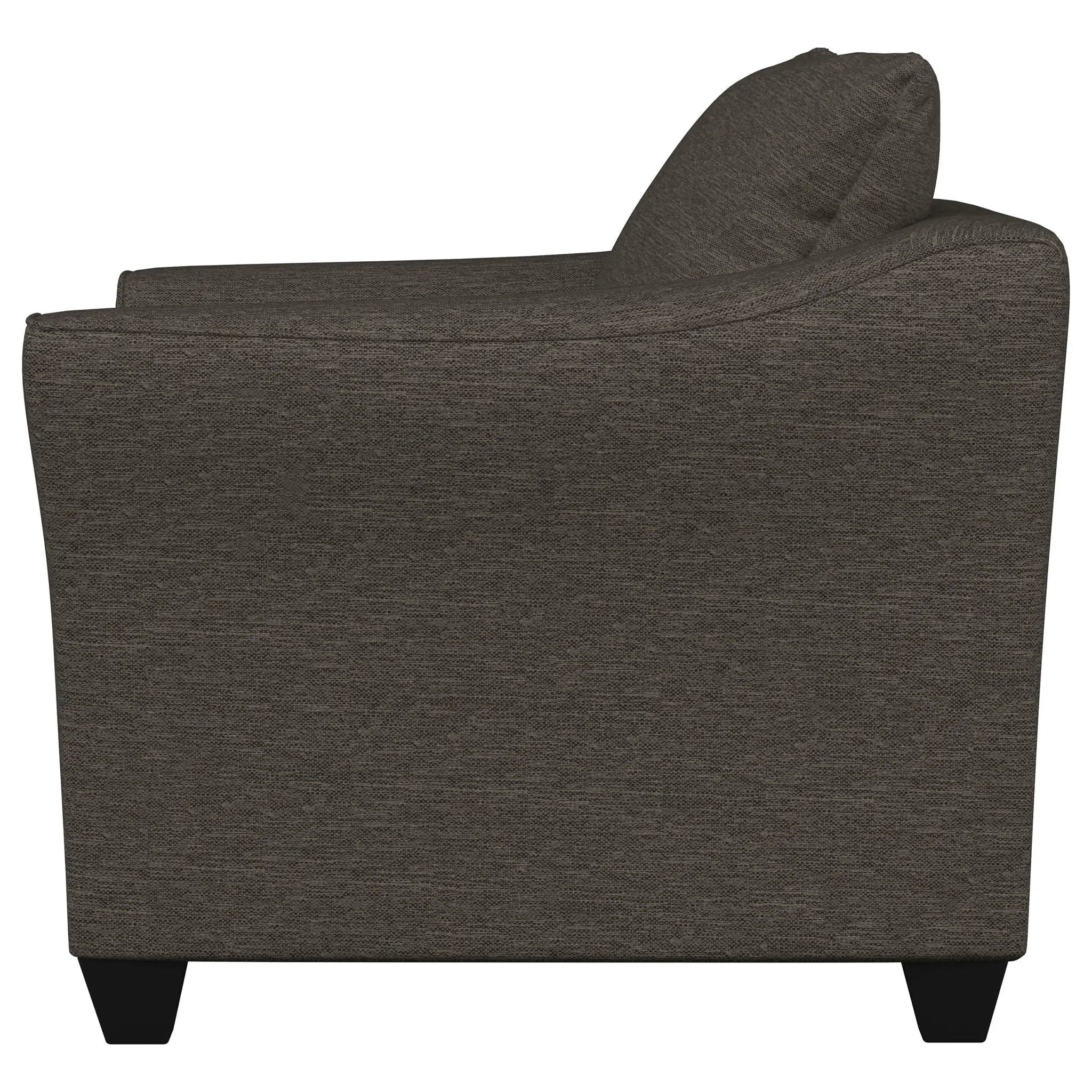 Salizar Upholstered Flared Arm Accent Chair Charcoal Grey by Unique Piece Furniture