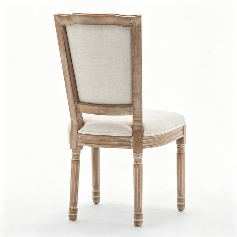 Farmhouse Solid Wood Frame Dining Chairs with Cushioned by HouseOfZazla