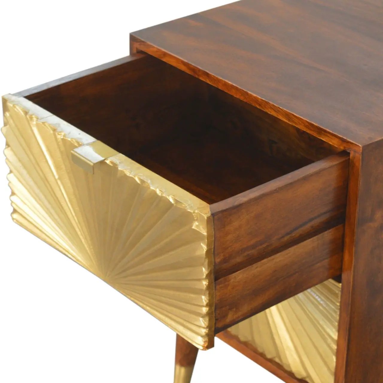 Manila - Nightstand - Brown / Gold by Unique Piece Furniture