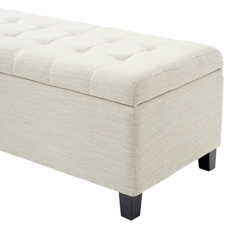Upholstered Storage Ottoman Bench by HouseOfZazla