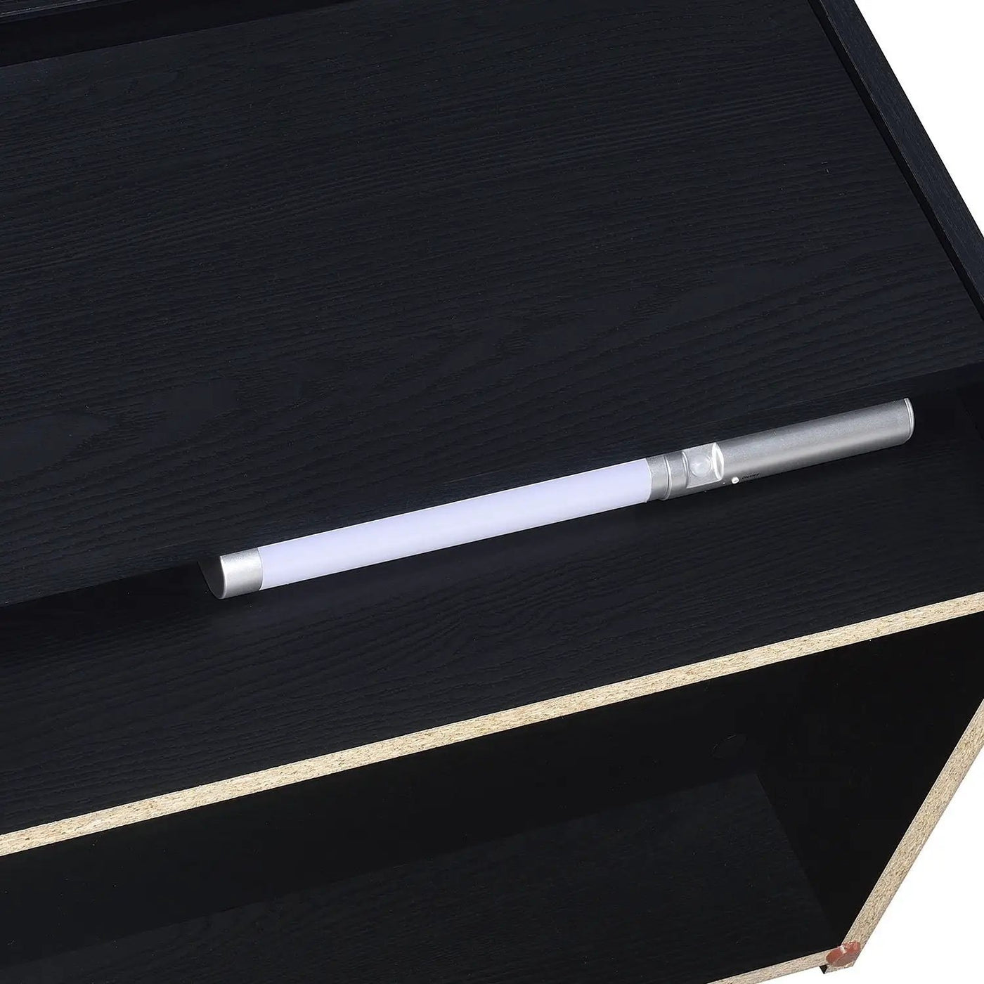 Geary - 2 Drawer Nightstand With LED Lights And USB Charging Ports by HouseOfZazla