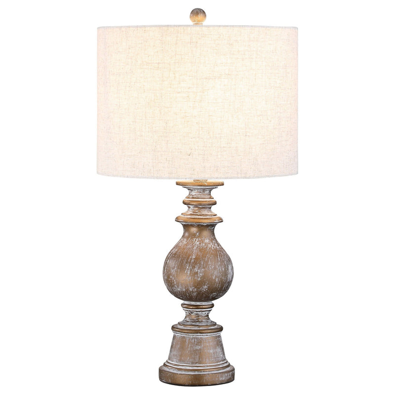 Wahlburg - Drum Shade Table Lamp - Oatmeal by HouseOfZazla