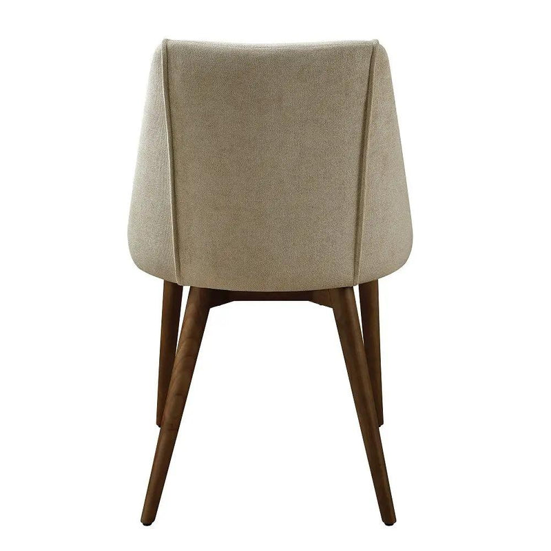 Willene - Side Chair (Set of 2) - Beige Fabric & Walnut by Unique Piece Furniture