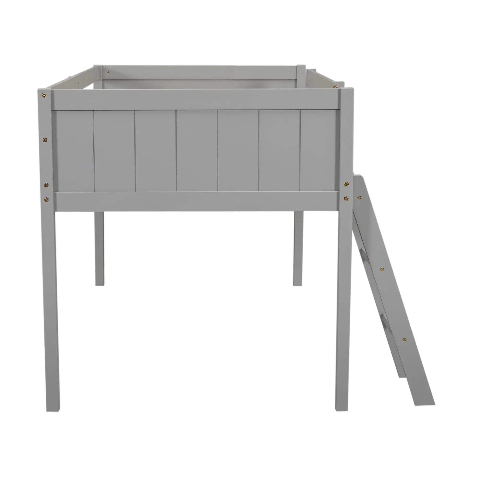 Low Loft Bed With Adjustable Ladder by Unique Piece Furniture