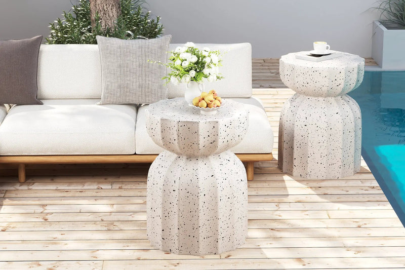 13" Modern Outdoor and Indoor Waterproof Coffee Table Set by HouseOfZazla