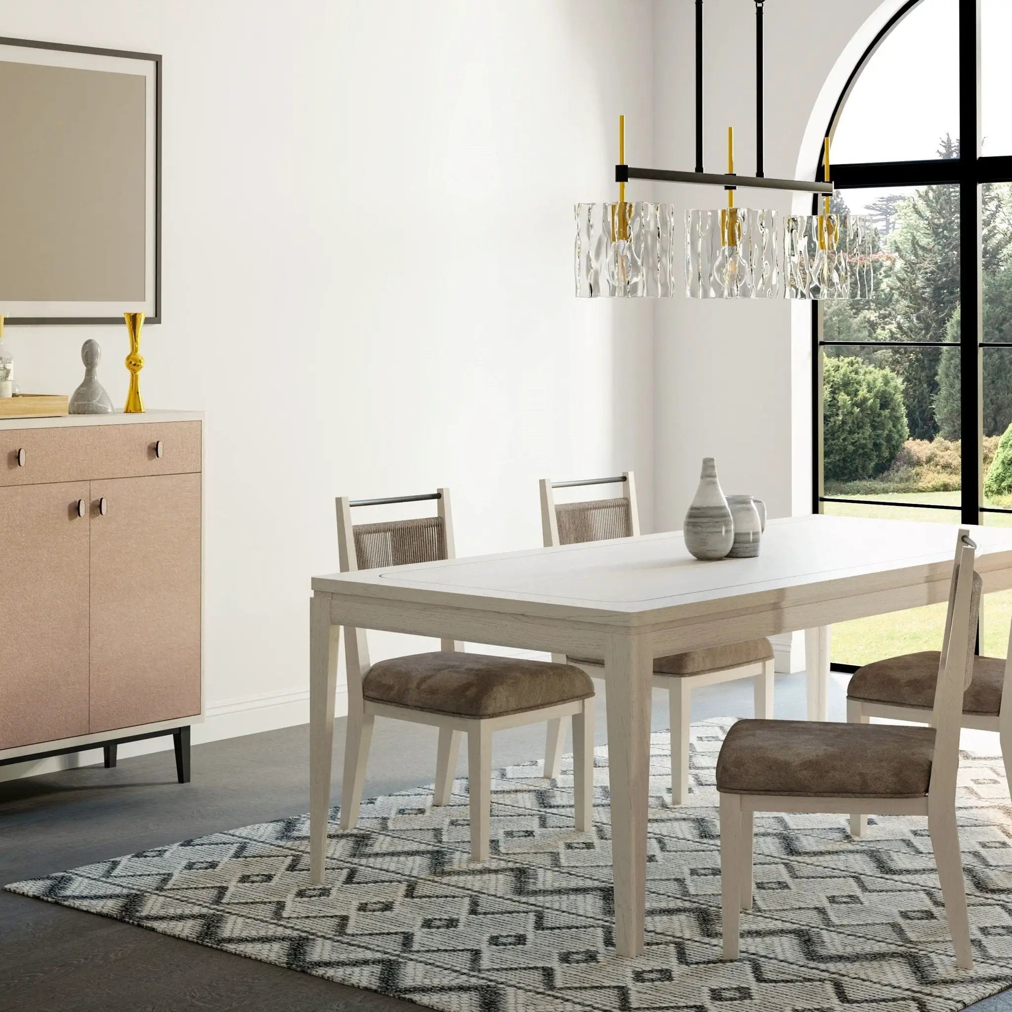 Rope Back Chair - Beige / Carmel by Unique Piece Furniture