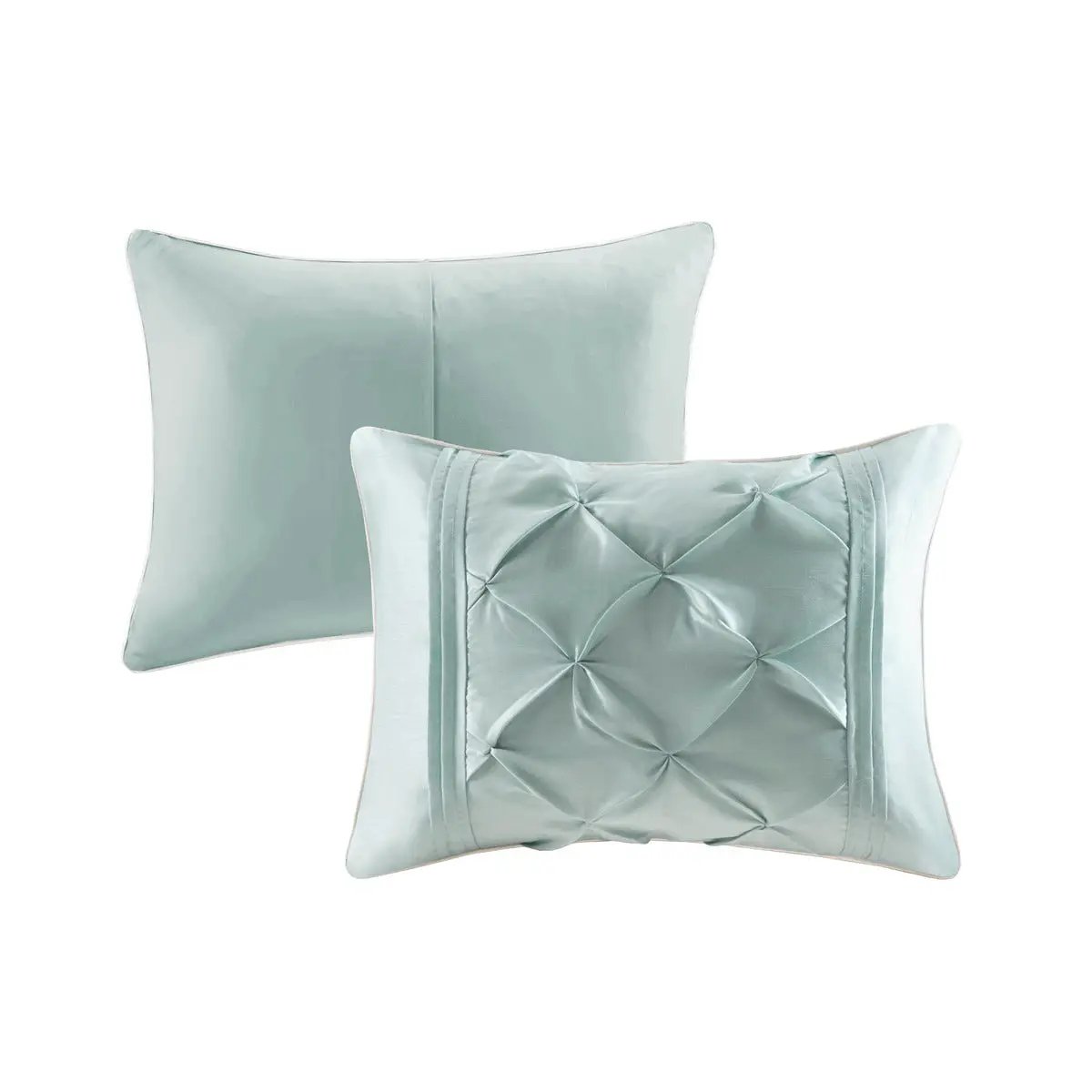 7 Piece Tufted Comforter Set Seafoam King by HouseOfZazla
