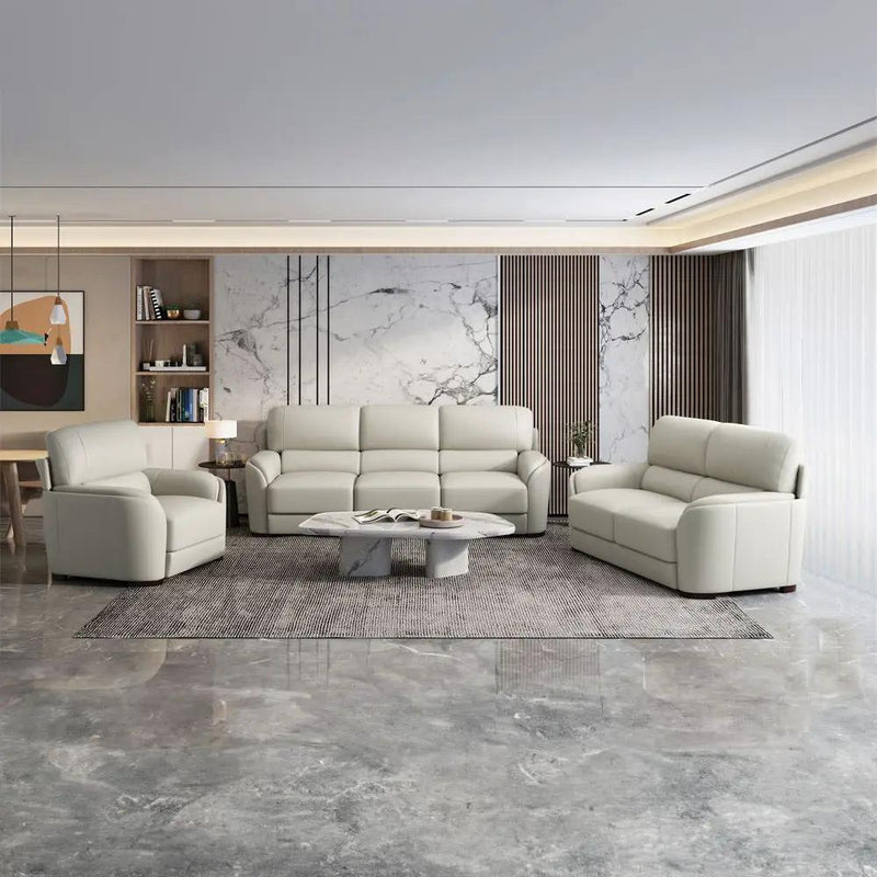 Edrice - Chair - Ivory Top Grain Leather by Unique Piece Furniture