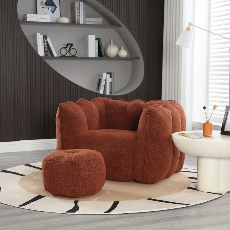 Soft Bean Bag Chair With High Resilient Foam by HouseOfZazla