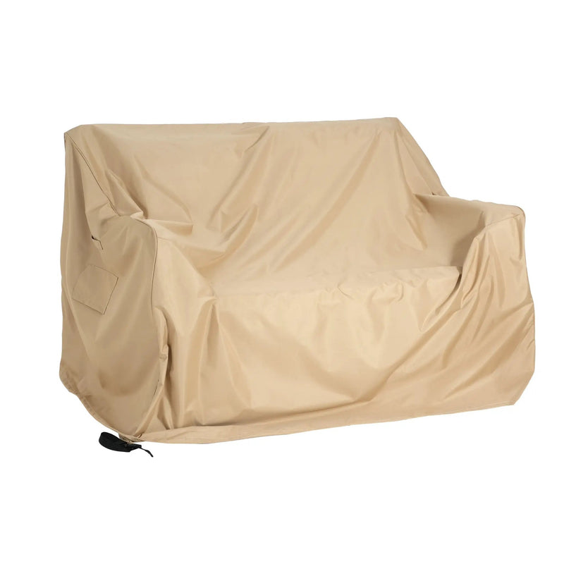 Shield Outdoor Loveseat Sofa Cover Beige by HouseOfZazla