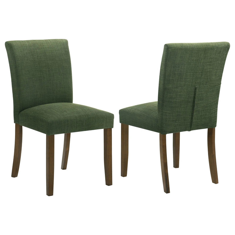 Paxton Upholstered Dining Side Chair Green (Set of 2) by Unique Piece Furniture