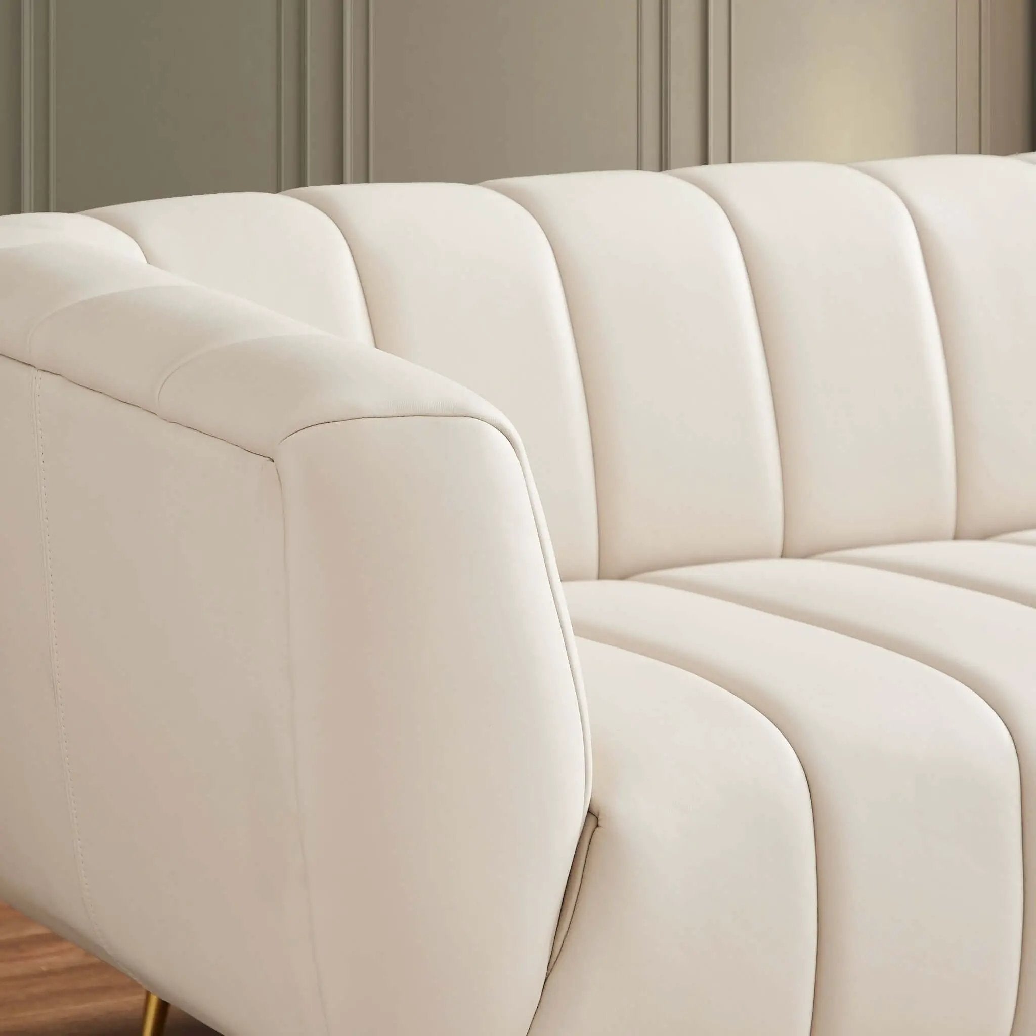 Lamattina - Genuine Italian Channel Tufted Sofa by Unique Piece Furniture