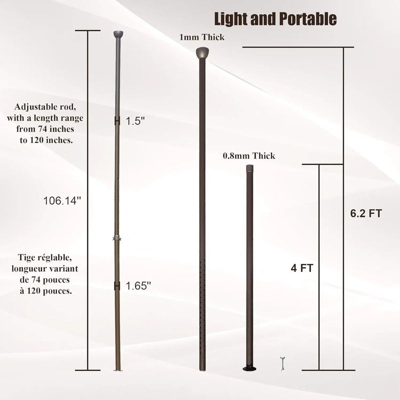 Universal Support Post for Gazebo Stability by HouseOfZazla