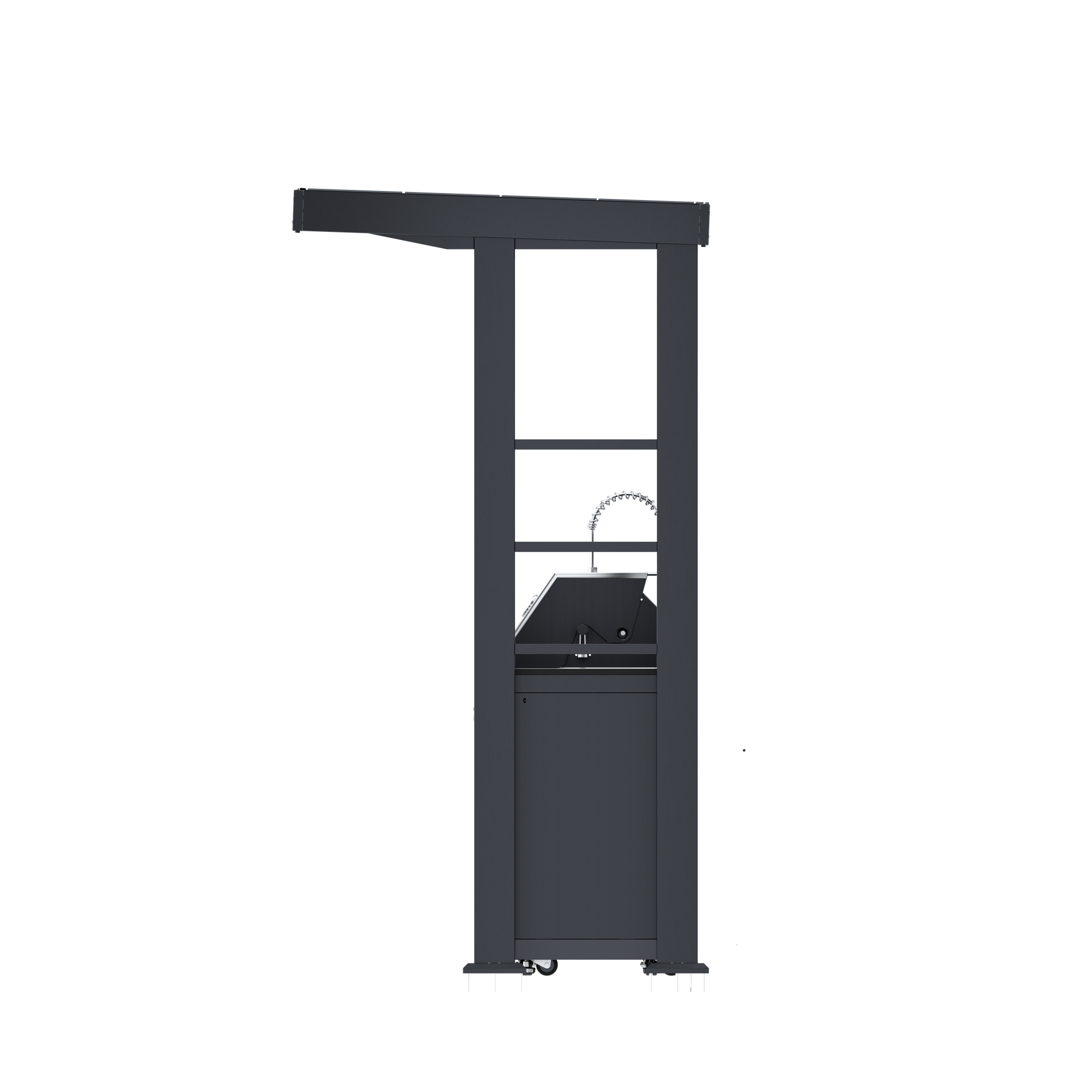 97-Inch 4-Burner Deluxe Stainless Steel Gas Outdoor Kitchen Grill by HouseOfZazla