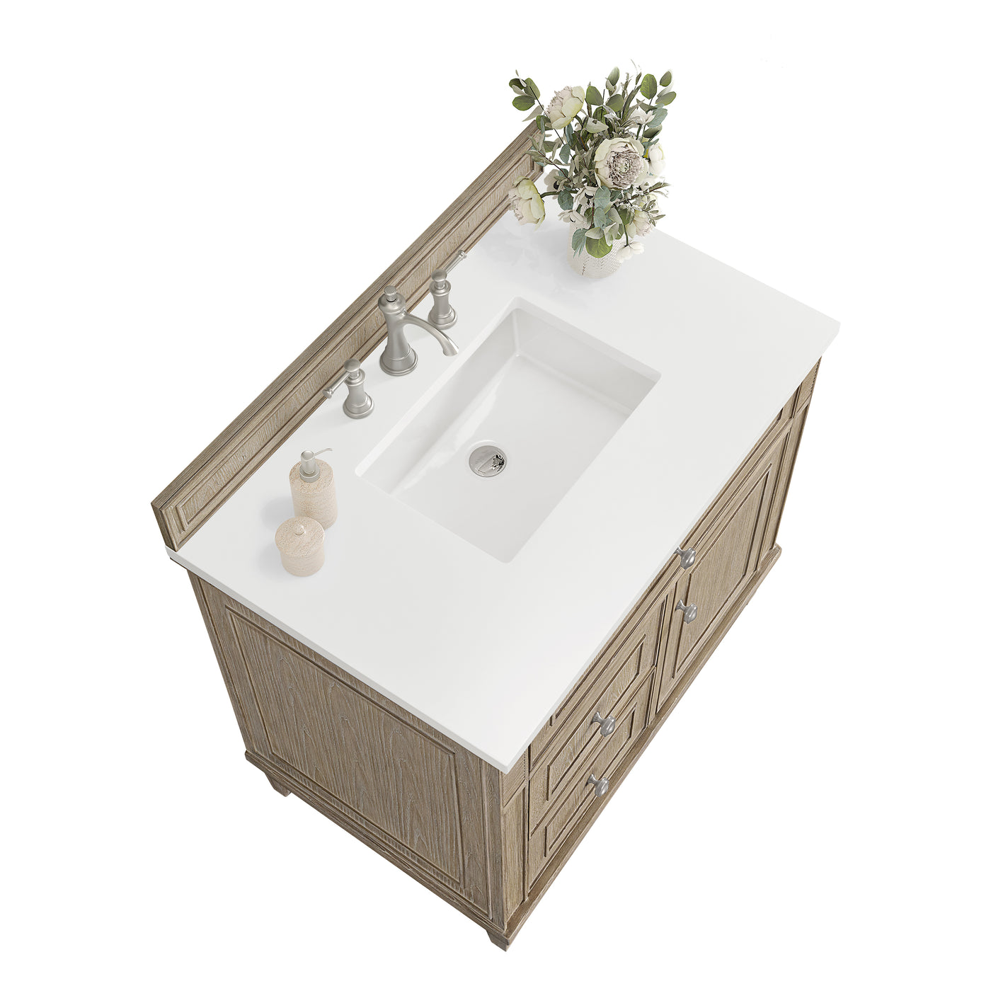 James Martin Lorelai 36" Single Bathroom Vanity, Whitewashed Oak, view 36