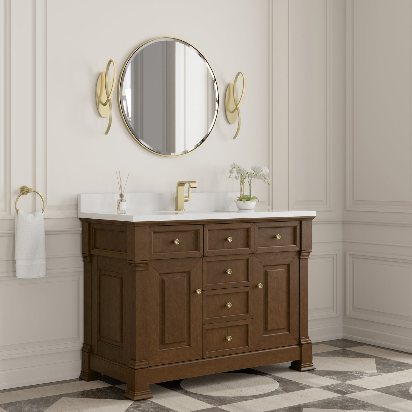 James Martin Brookfield 48" Single Bathroom Vanity, Honey Oak, view 37