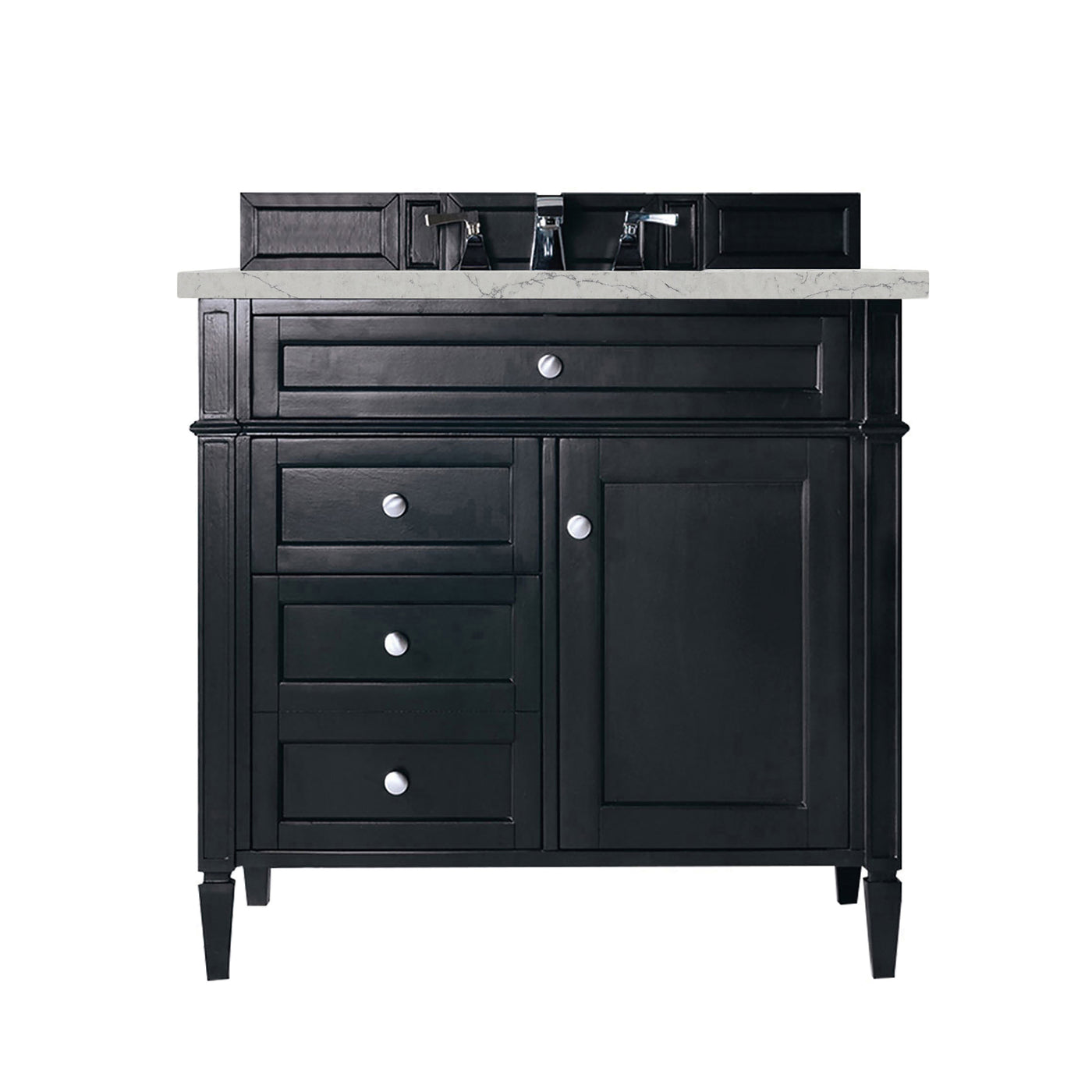 James Martin Brittany 36" Single Bathroom Vanity, Black Onyx, view 38