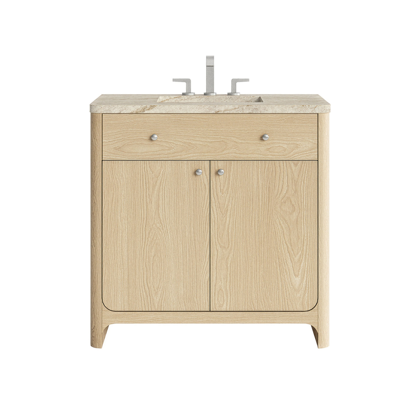 James Martin Gracyn 36" Single Bathroom Vanity, Coastal Driftwood with Tajnar countertop