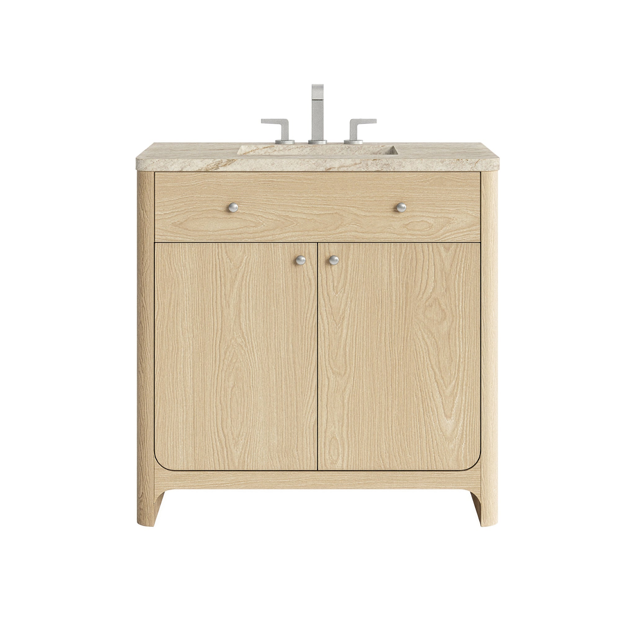 James Martin Gracyn 36" Single Bathroom Vanity, Coastal Driftwood with Tajnar countertop