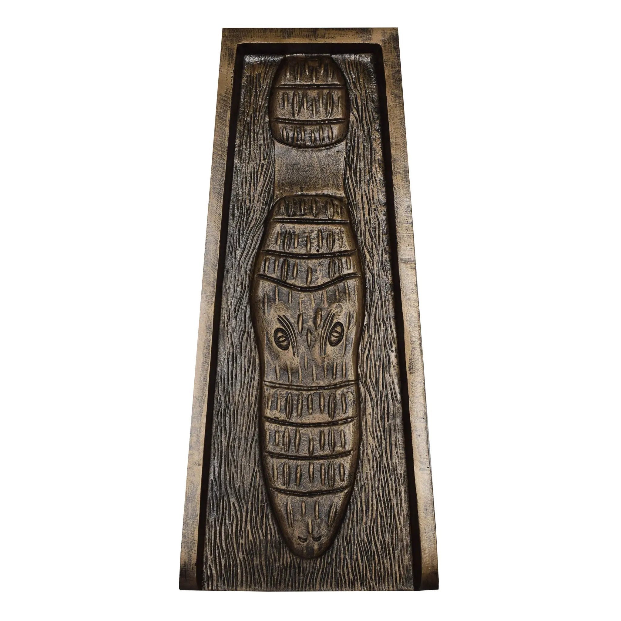Bronze Alligator 24-in Cast Aluminum Downspout Gutter Splash Block by Sharicks