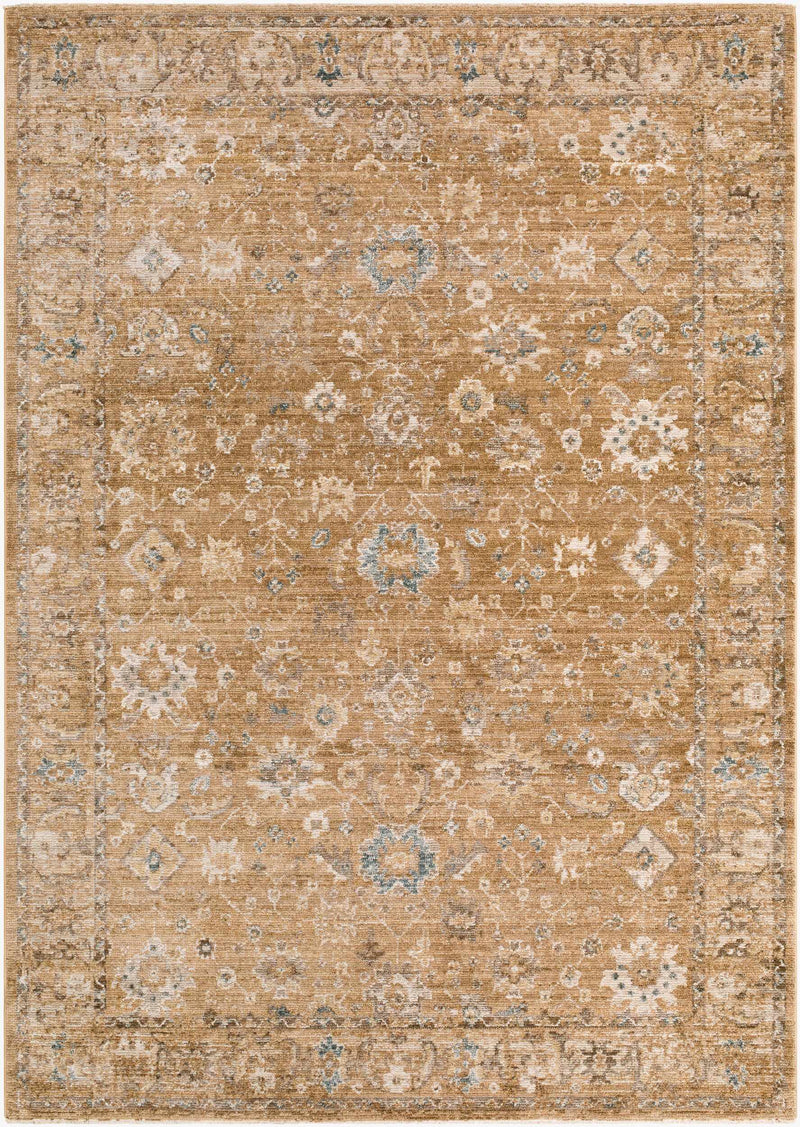Humana Tan Traditional Area Rug by Boutique Rugs