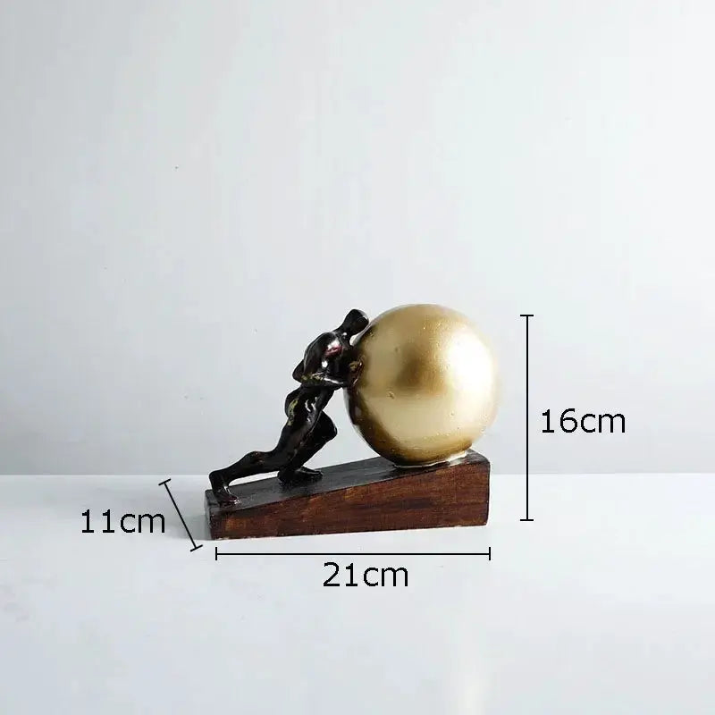 Figure Statue - Fitness Metal 12-Inch by House Of Avana