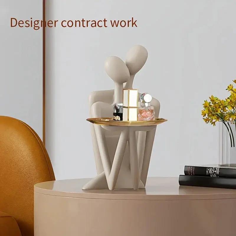 Figurine - Modern Abstract White by House Of Avana