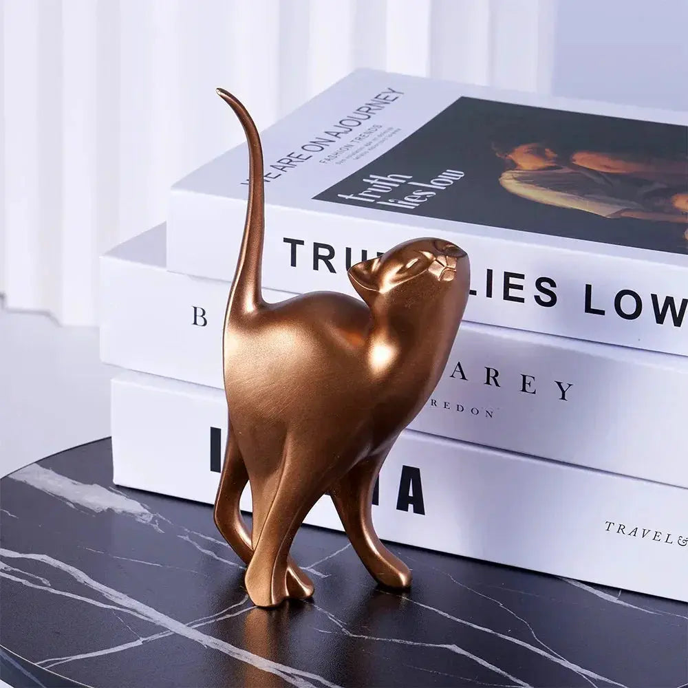 Modern Cat Figurine for Your Home Decor by House Of Avana