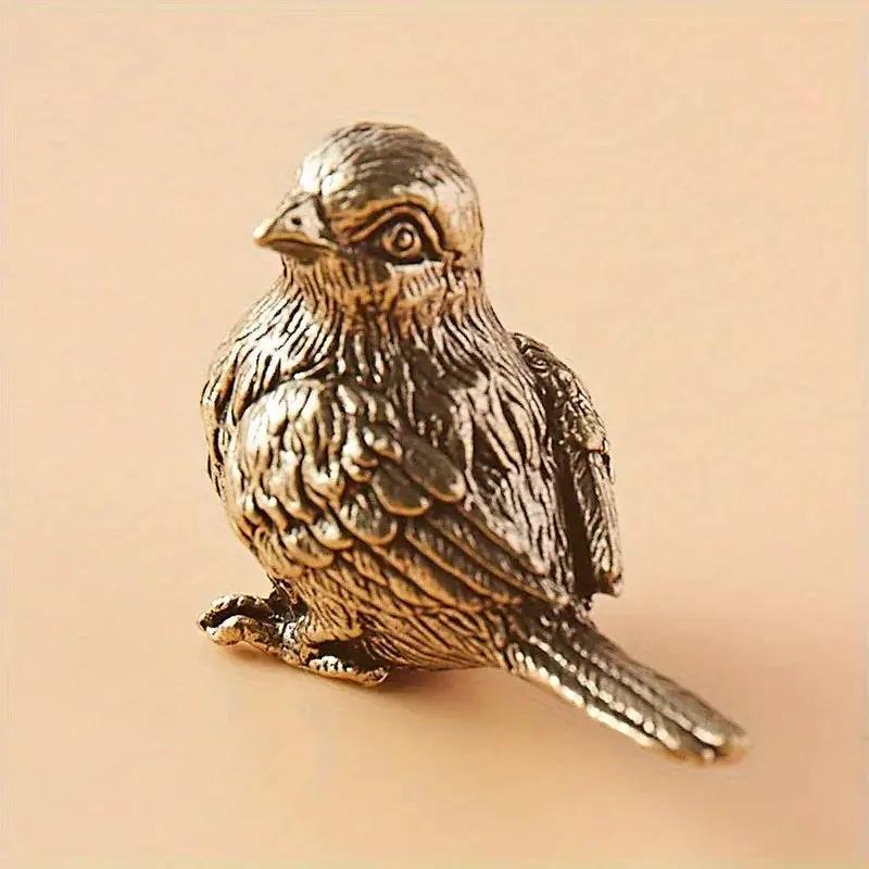 Figurine - Vintage Brass Bird by House Of Avana
