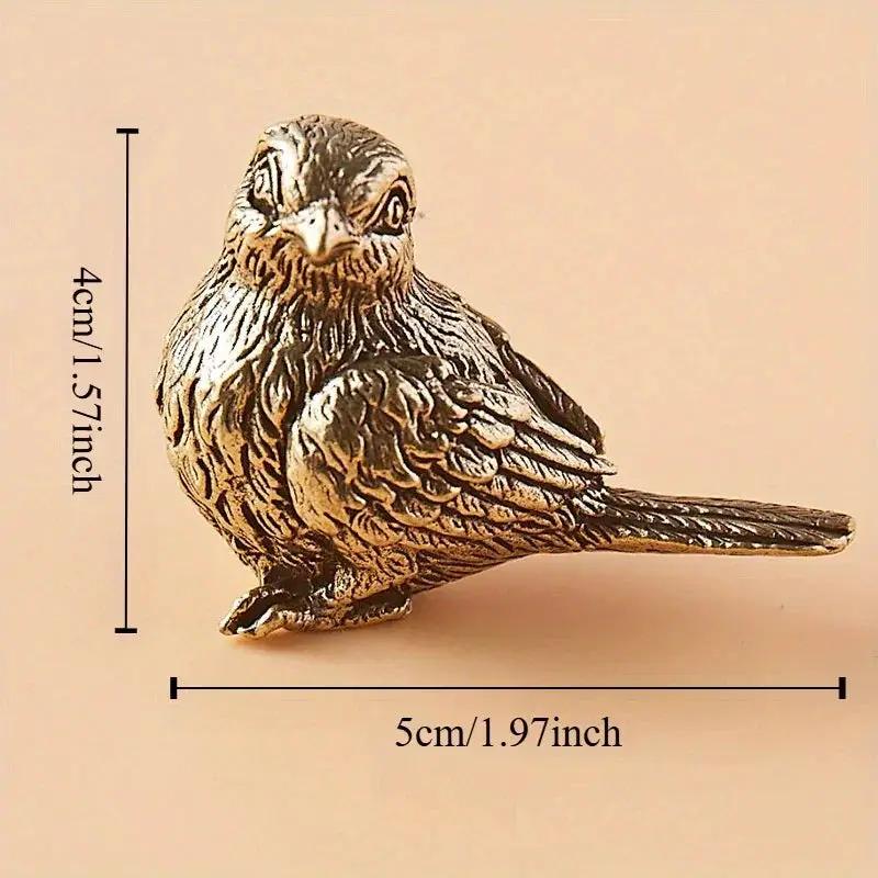 Figurine - Vintage Brass Bird by House Of Avana