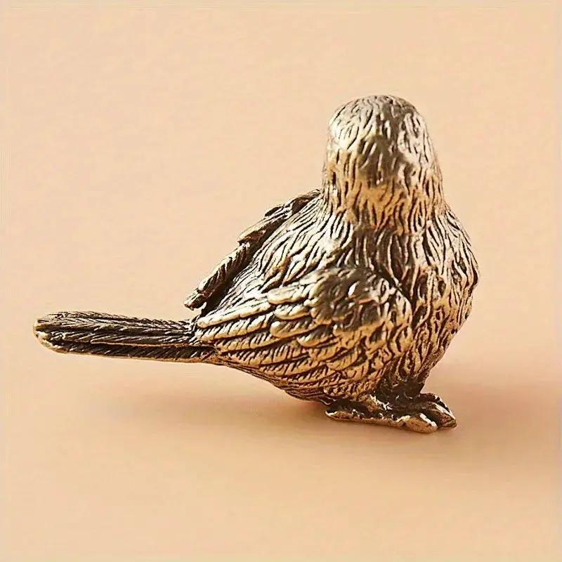 Figurine - Vintage Brass Bird by House Of Avana