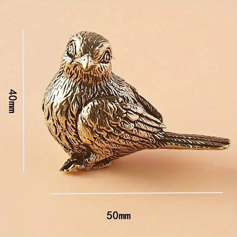 Figurine - Vintage Brass Bird by House Of Avana