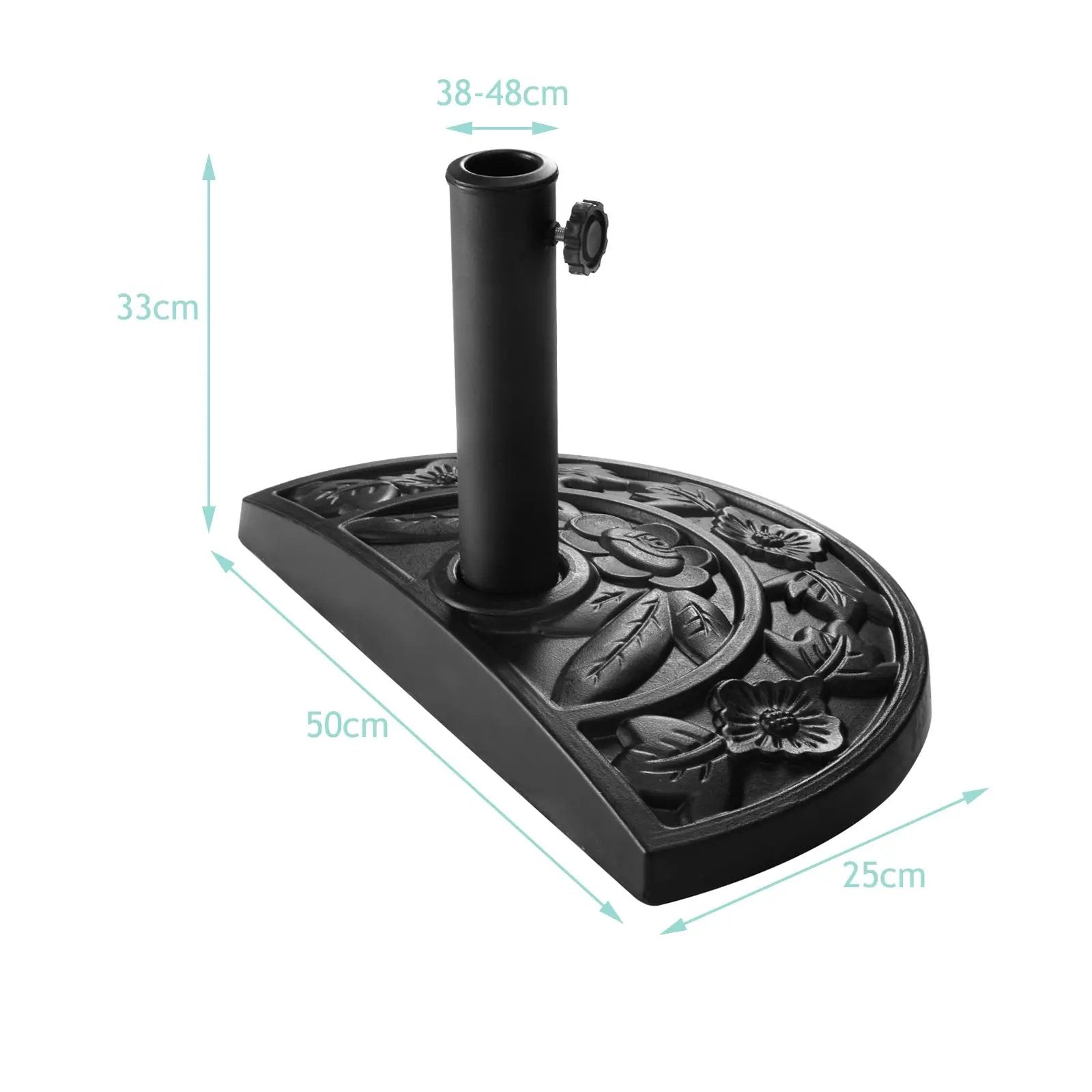 20 inch Outdoor Patio Half Round Umbrella Base by DirectDeals