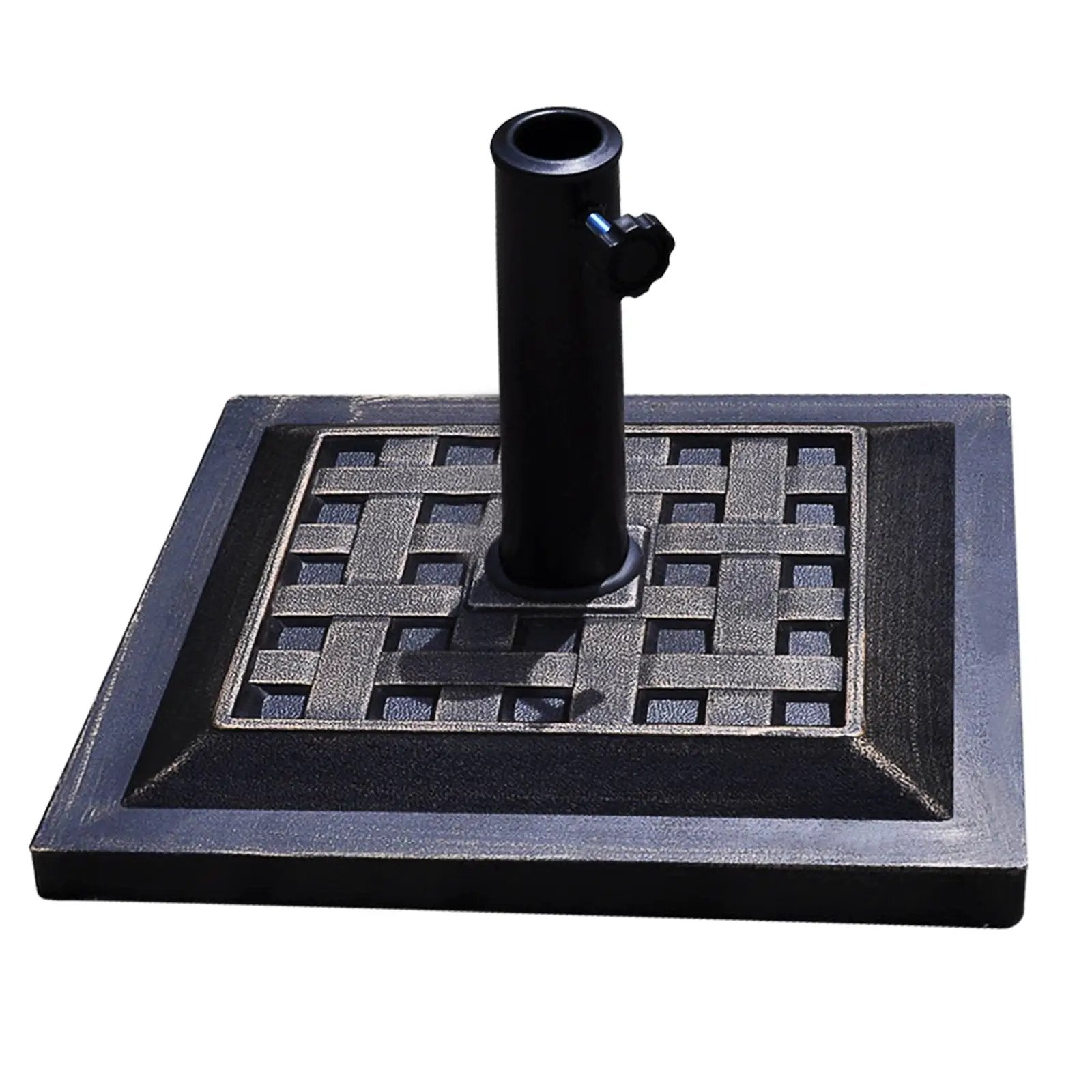 17.5 Inch Heavy Duty Square Umbrella Base Stand of 30 lbs for Outdoor by DirectDeals