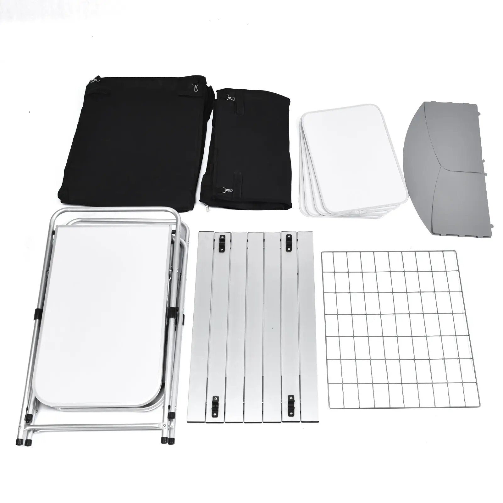 Folding Camping Table with Storage Organizer by DirectDeals