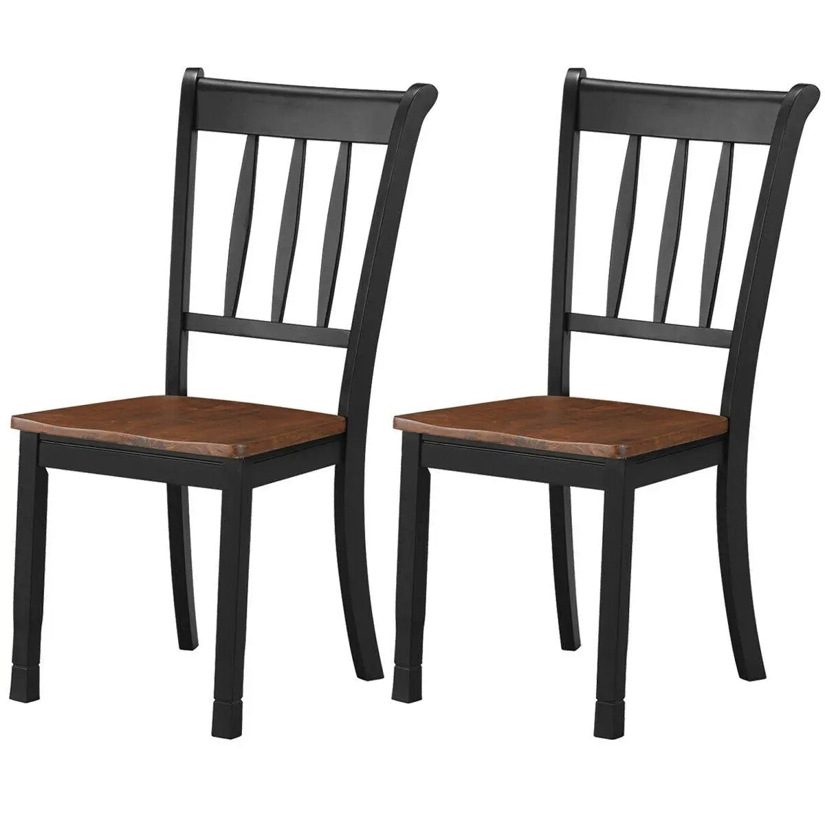 2 Pieces Solid Whitesburg Spindle Back Wood Dining Chairs by DirectDeals