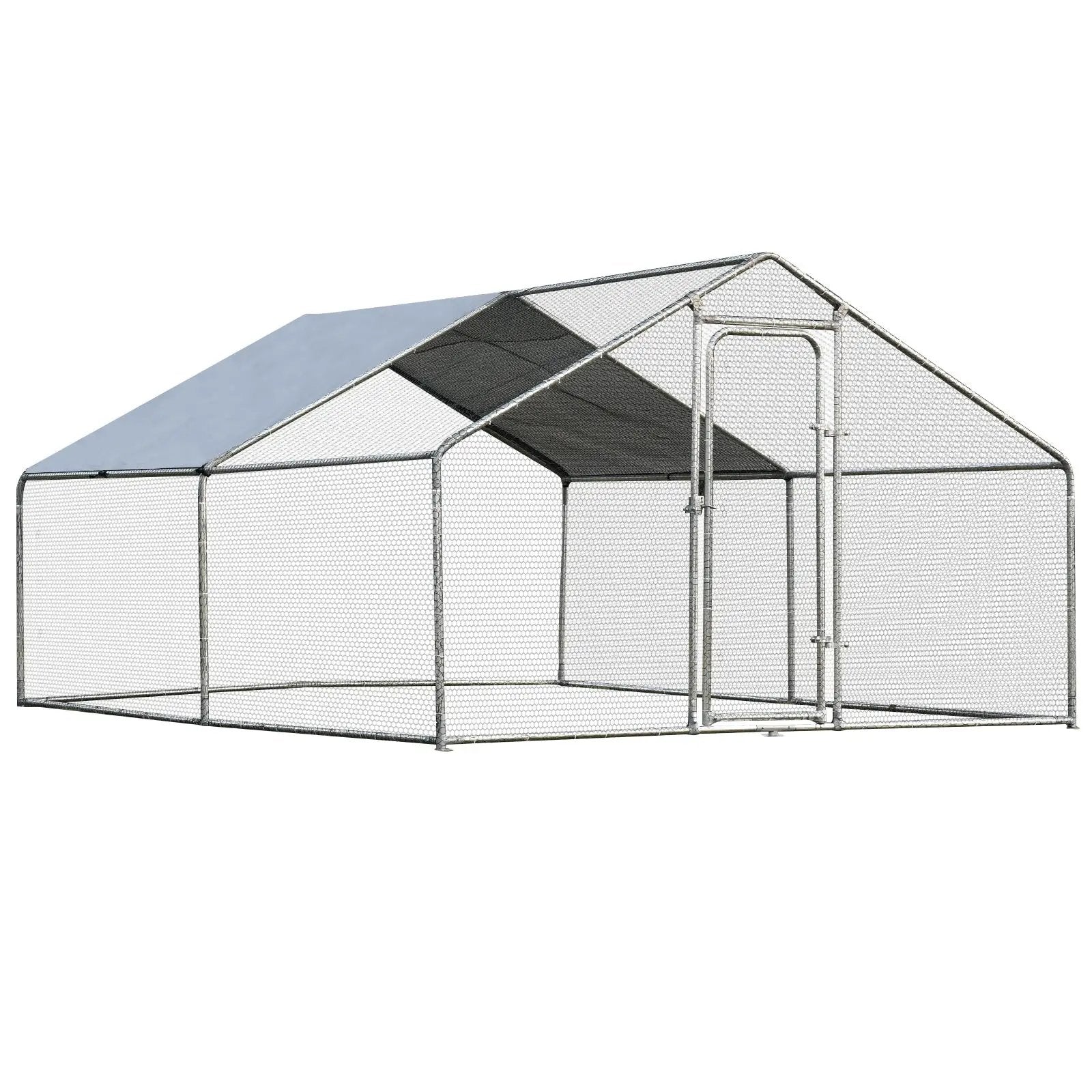 Large Walk in Shade Cage Chicken Coop with Roof Cover by DirectDeals
