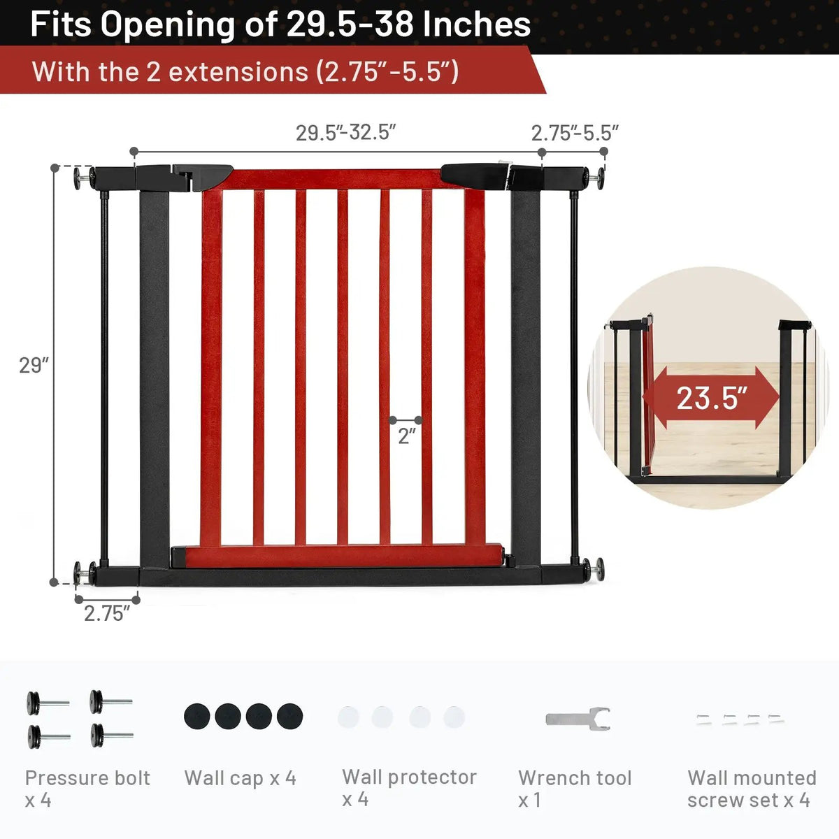 Extendable Safety Gate for Baby and Pet, photo 13 of 24