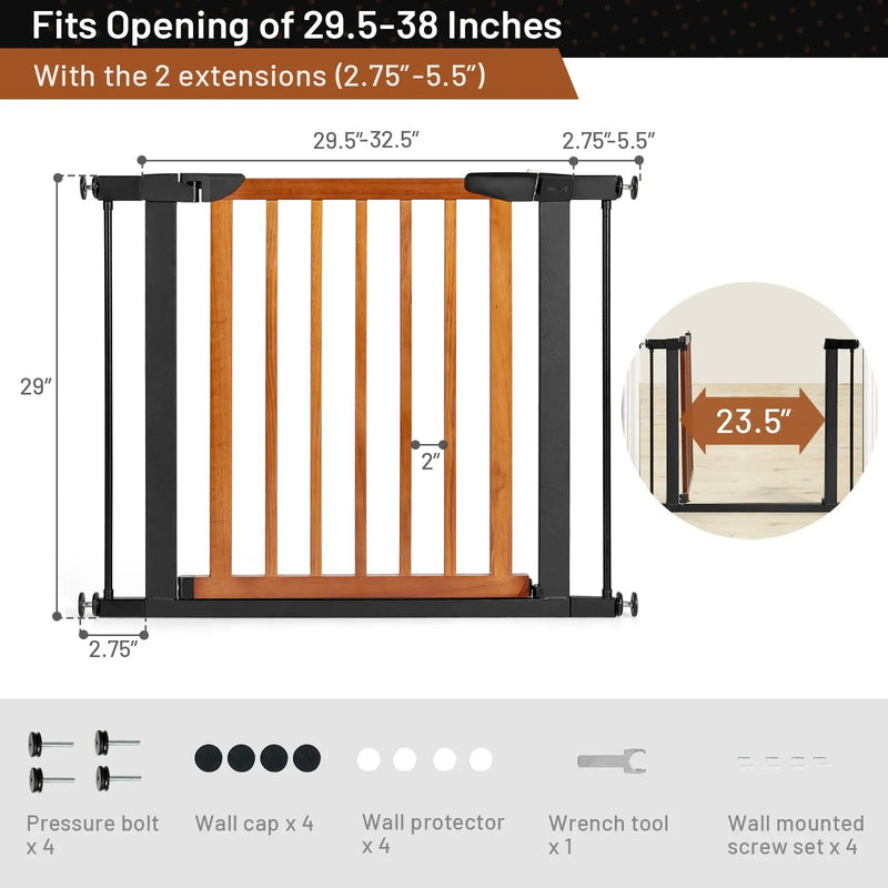 Extendable Safety Gate for Baby and Pet by DirectDeals