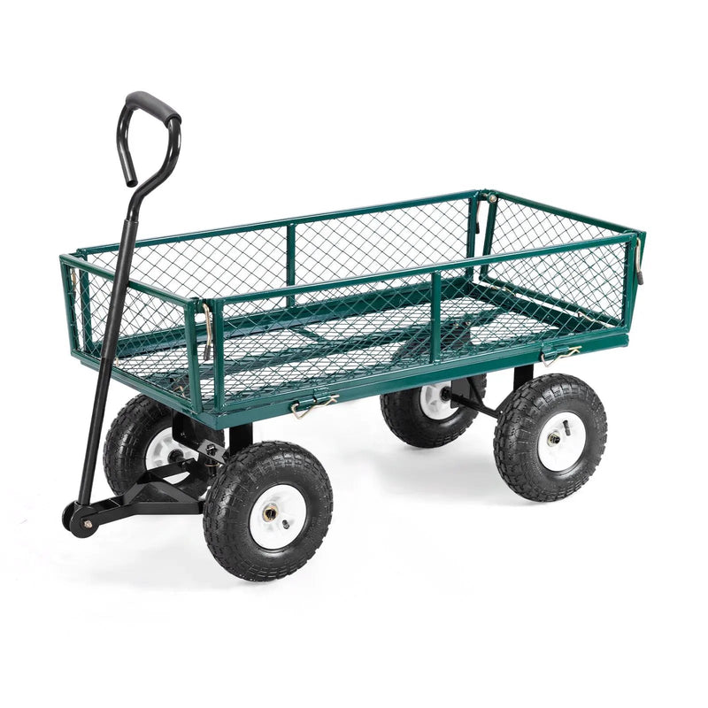 Heavy Duty Garden Utility Cart Wagon Wheelbarrow by DirectDeals