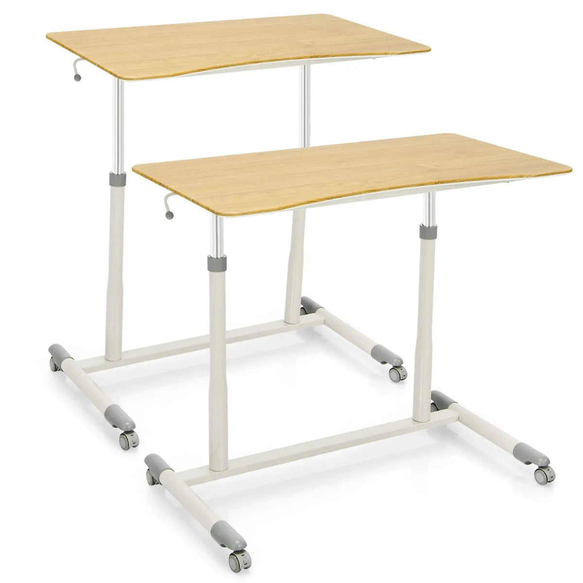 Height Adjustable Computer Desk Sit to Stand Rolling, photo 10 of 11