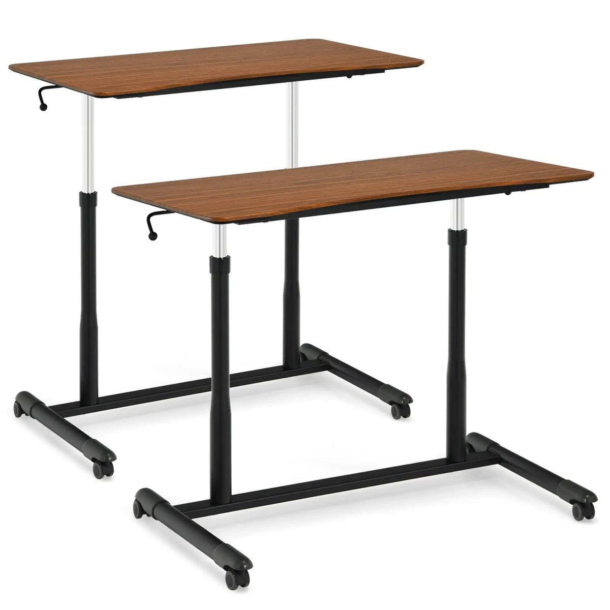 Height Adjustable Computer Desk Sit to Stand Rolling, photo 9 of 11