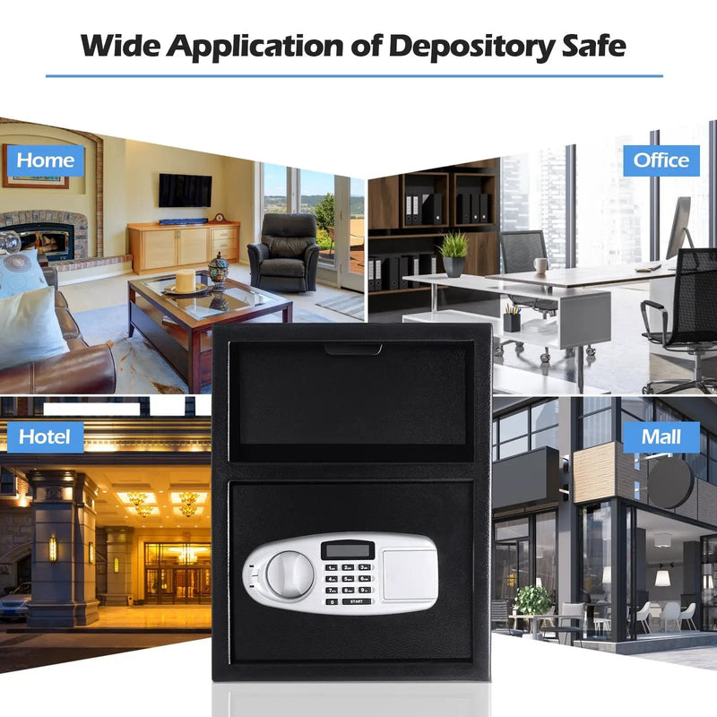 Digital Deposit Safe Box Depository Front Load by DirectDeals