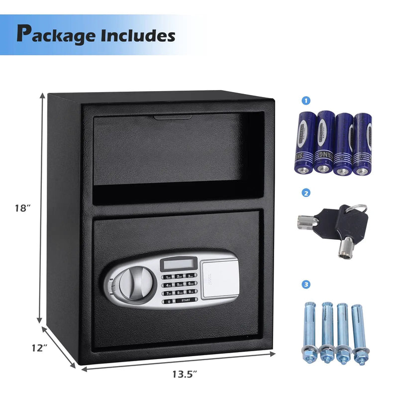 Digital Deposit Safe Box Depository Front Load by DirectDeals